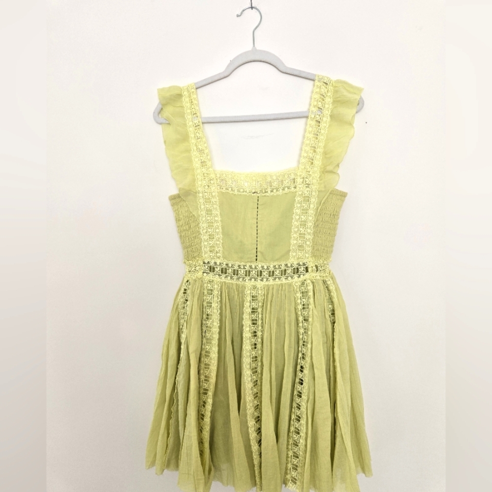 Free People Light Green Verona Dress